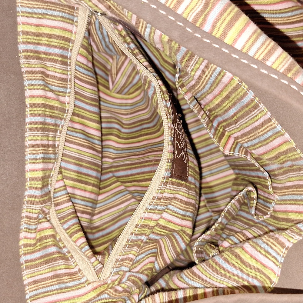 π 4 piece Longaberger bags set. Hobo, cell cosmetics, tote. Striped. - Picture 6 of 17